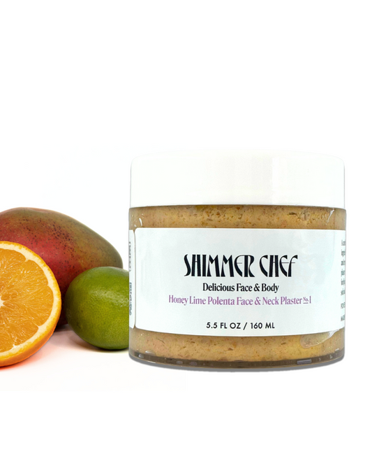 Honey Lime Polenta Face and Neck Plaster
