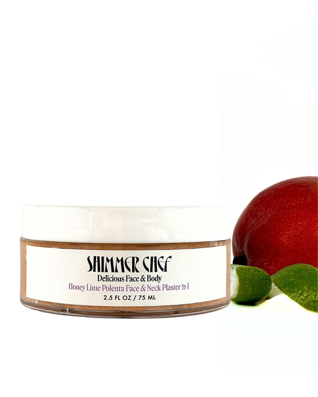 Honey Lime Polenta Face and Neck Plaster
