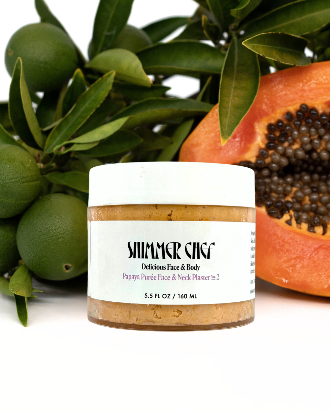 Papaya Purée Face and Neck Plaster