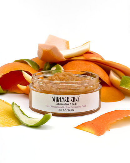 Sweet Almond Rosehip Brine Face & Body Polish