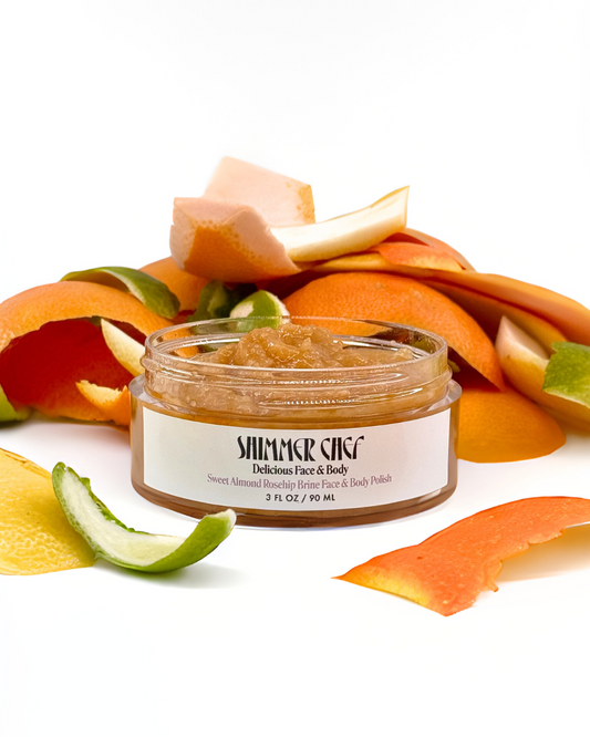 Sweet Almond Rosehip Brine Face & Body Polish