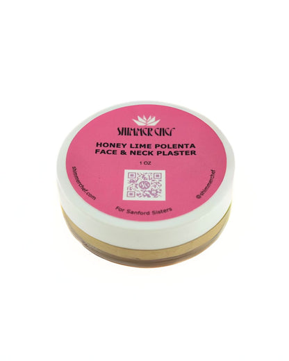 Honey Lime Polenta Face and Neck Plaster