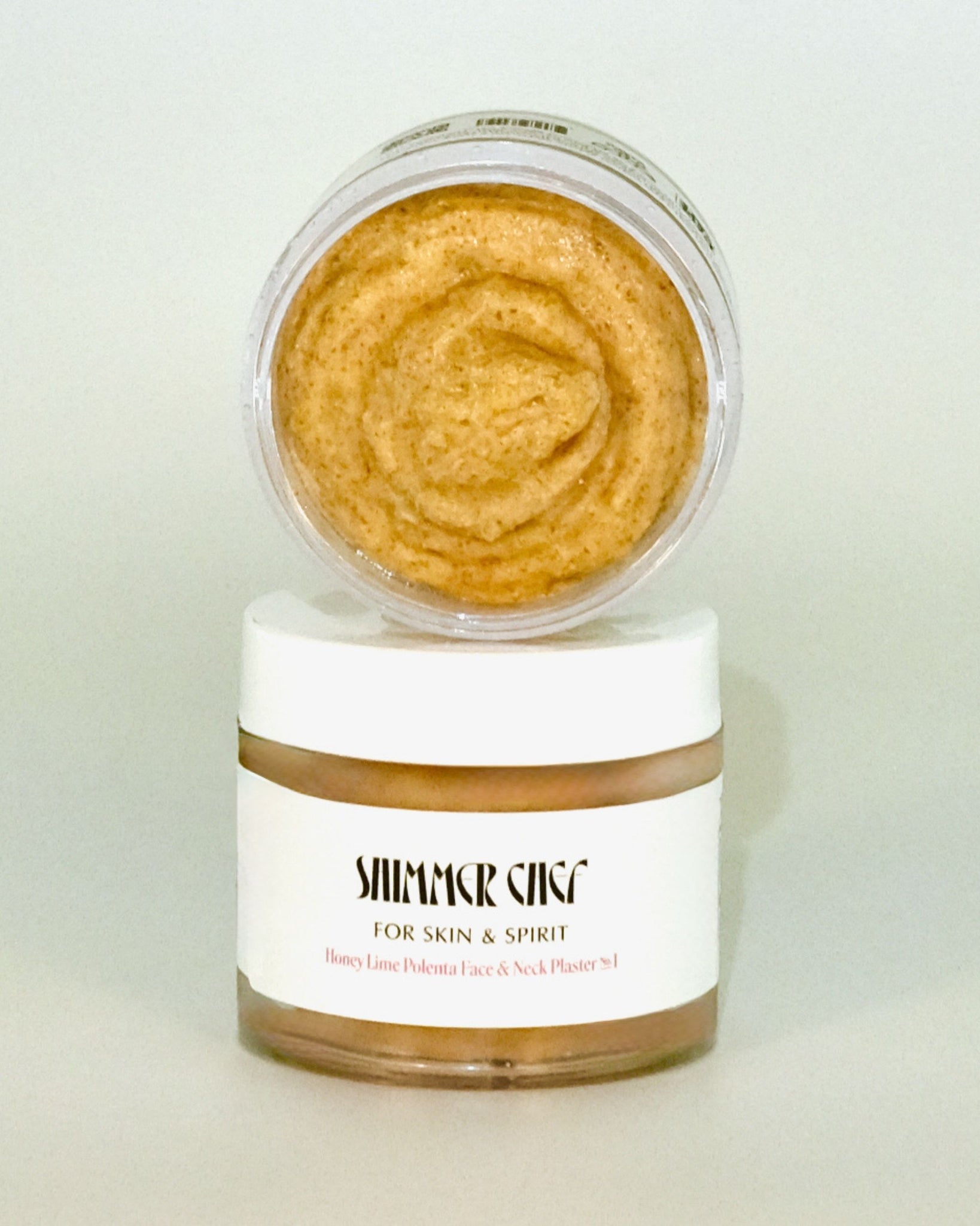 Honey Lime Polenta Face and Neck Plaster