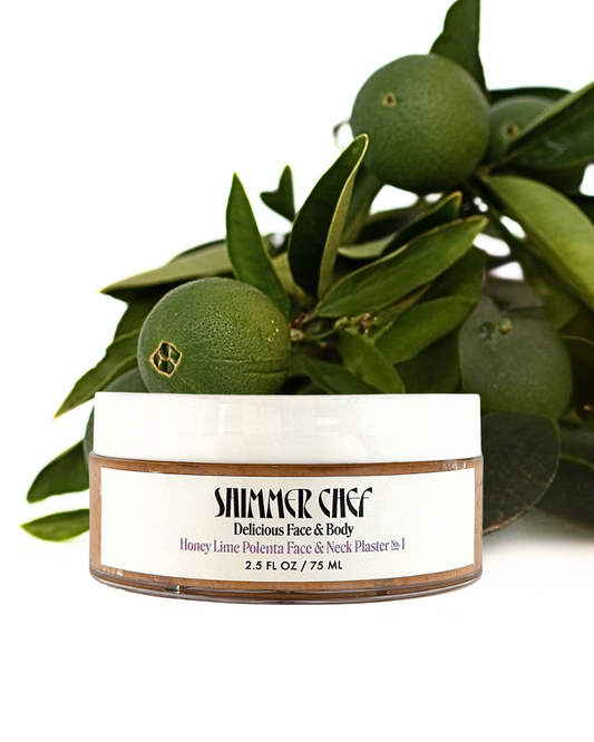 Honey Lime Polenta Face and Neck Plaster