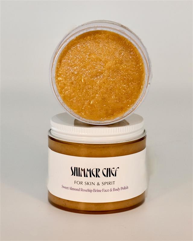 Sweet Almond Rosehip Brine Face & Body Polish