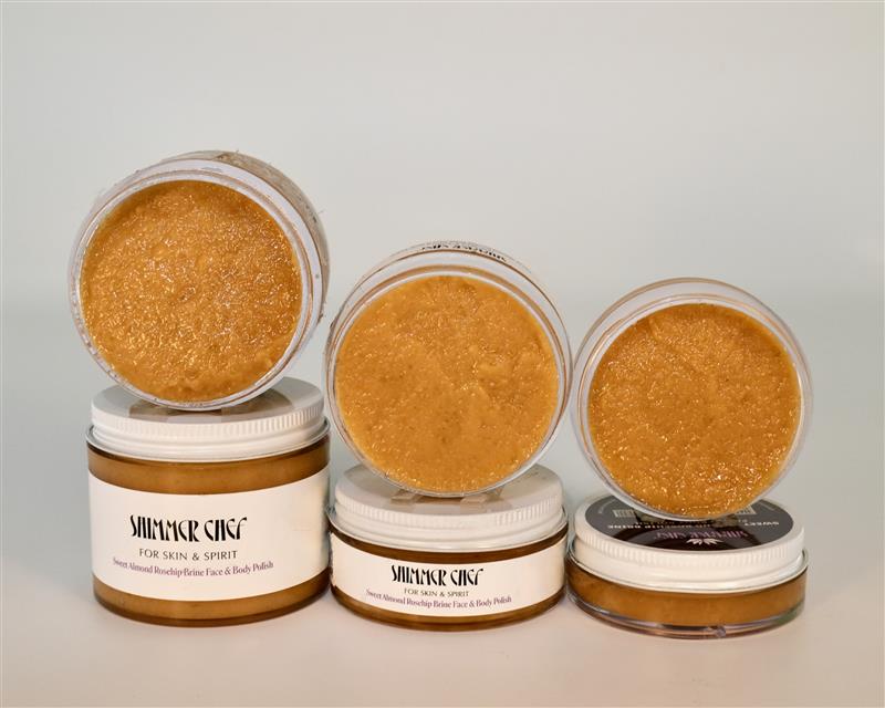 Sweet Almond Rosehip Brine Face & Body Polish