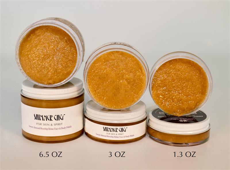 Sweet Almond Rosehip Brine Face & Body Polish
