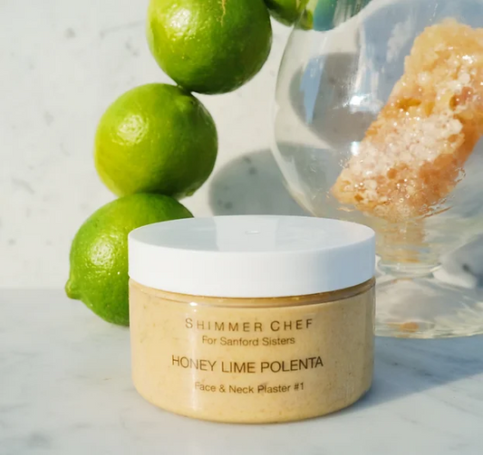 Honey Lime Polenta Face and Neck Plaster